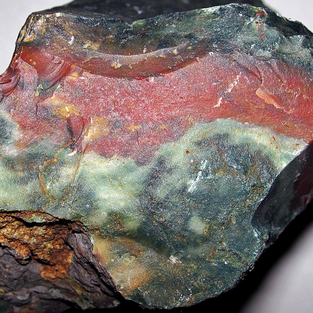 Bloodstone (Heliotrope) crystal